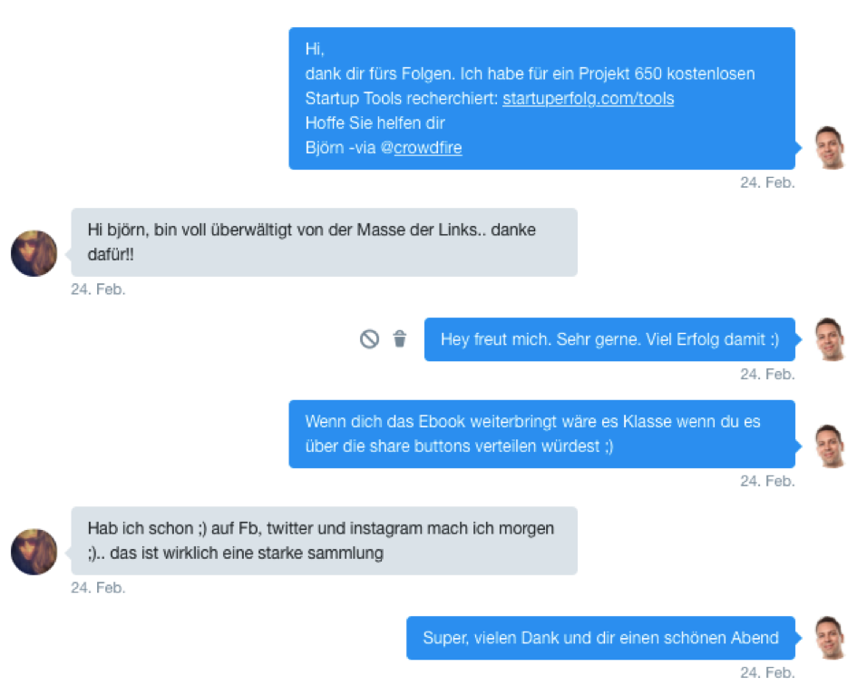Leads generieren durch Twitter Konversation